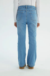 Jeans Niña Flare Azul Claro