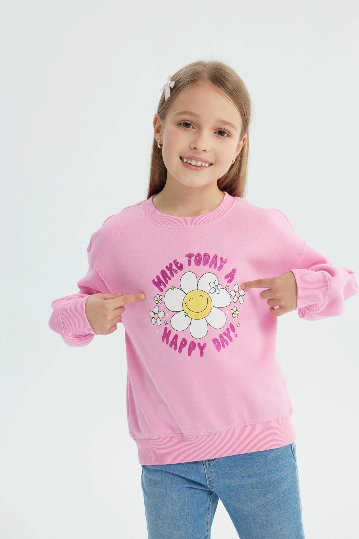 Polerón Niña Slim Rosado