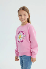 Polerón Niña Slim Rosado