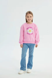 Polerón Niña Slim Rosado