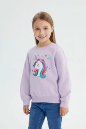 Polerón Niña Slim Lila
