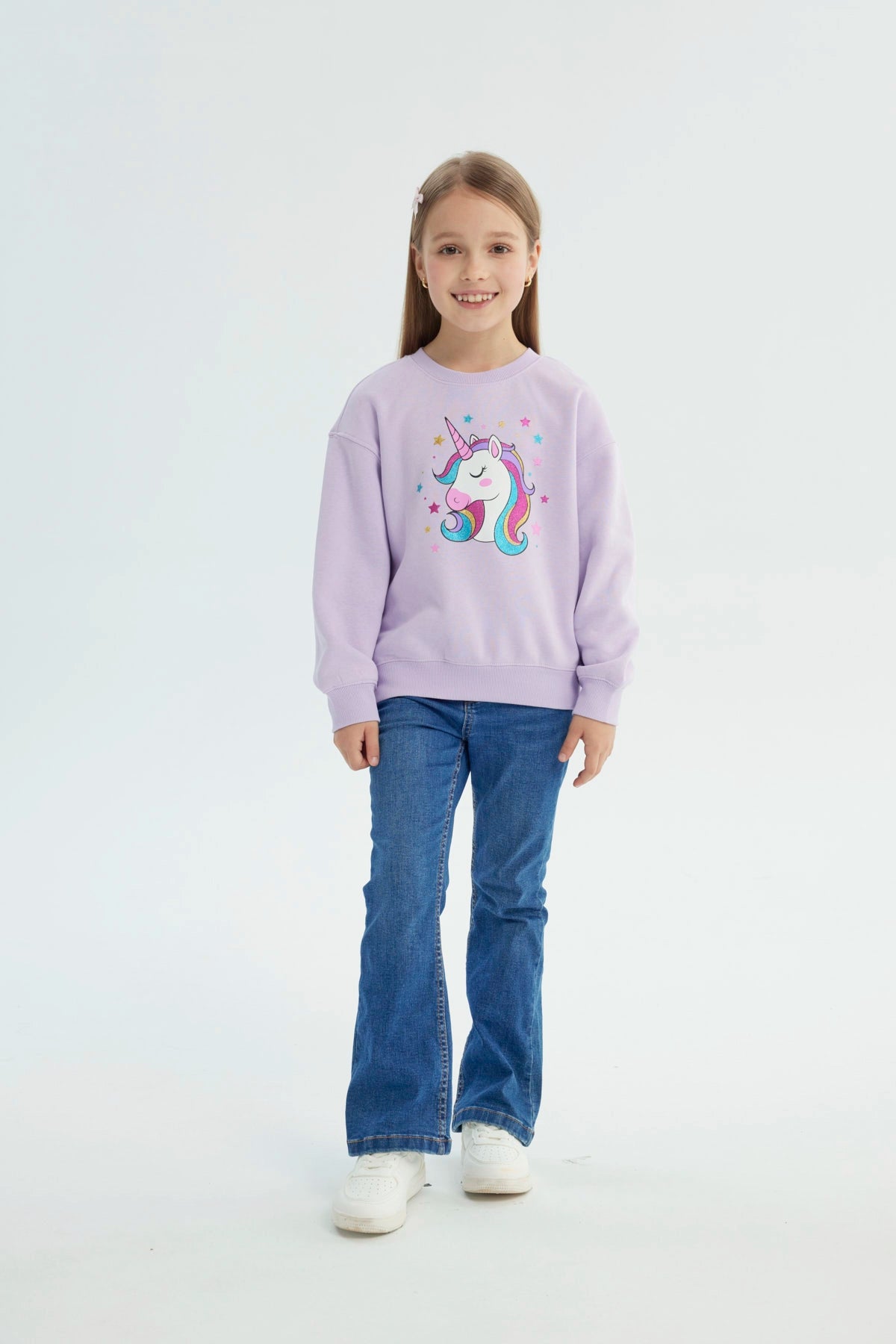 Polerón Niña Slim Lila