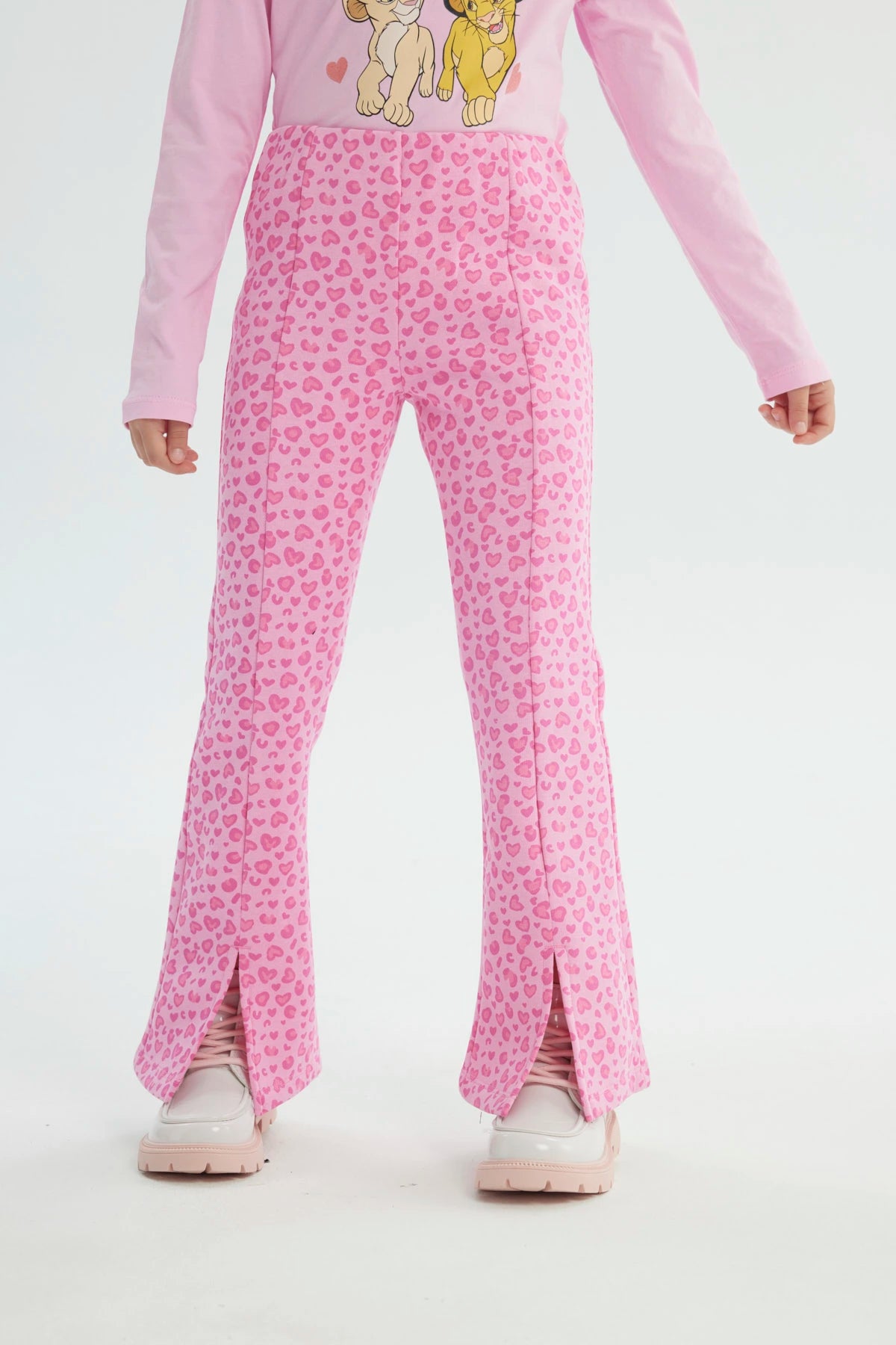 Calza Niña Leve Flare Rosado