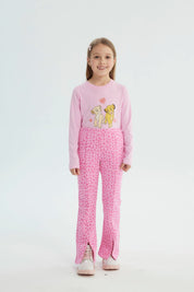 Calza Niña Leve Flare Rosado