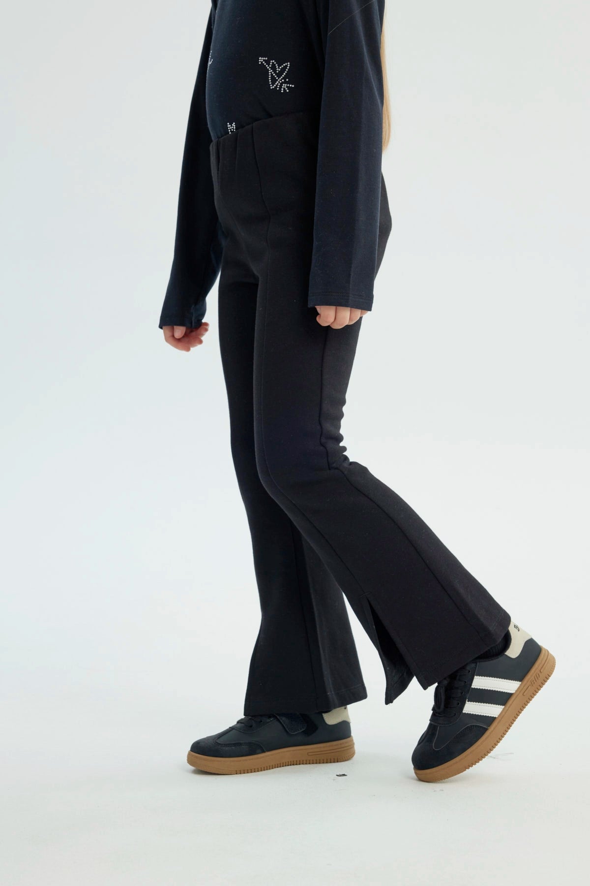 Calza Niña Leve Flare Negro