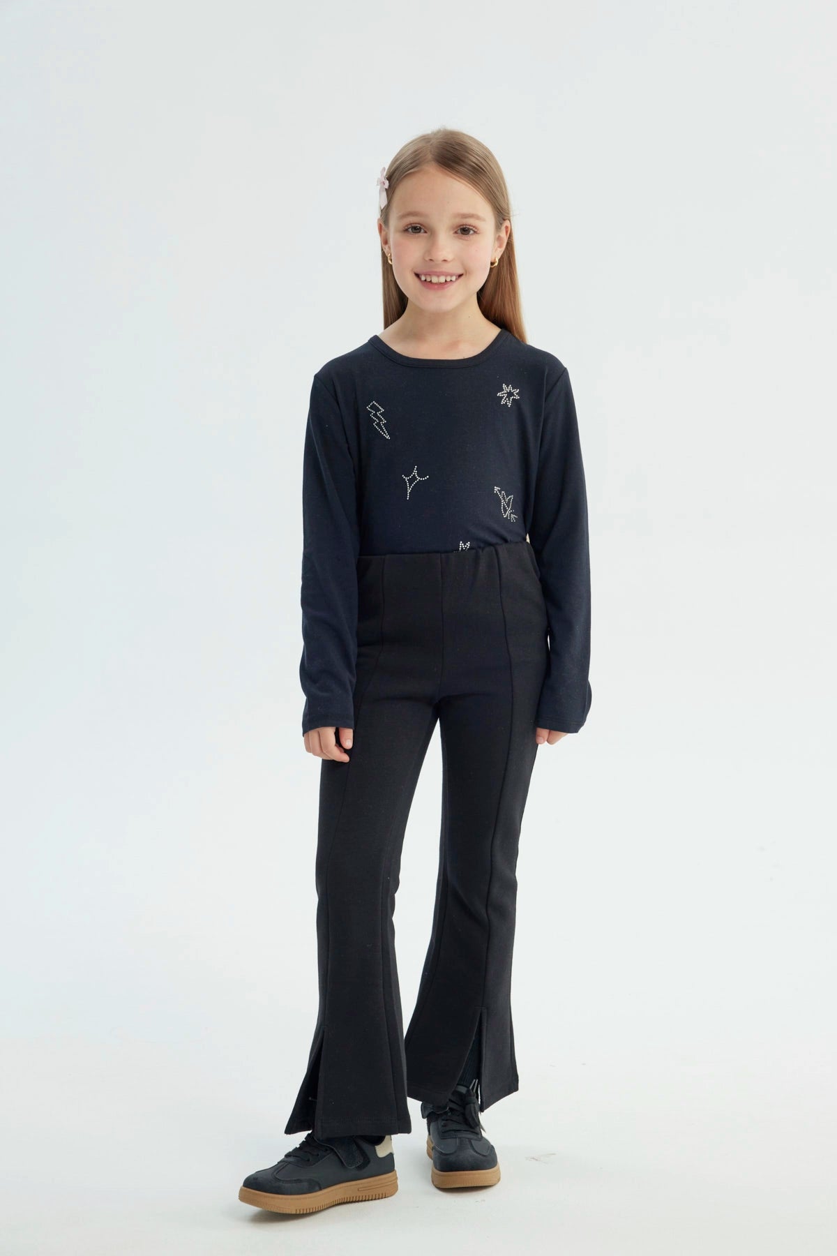 Calza Niña Leve Flare Negro