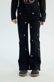 Jeans Niña Flare Negro