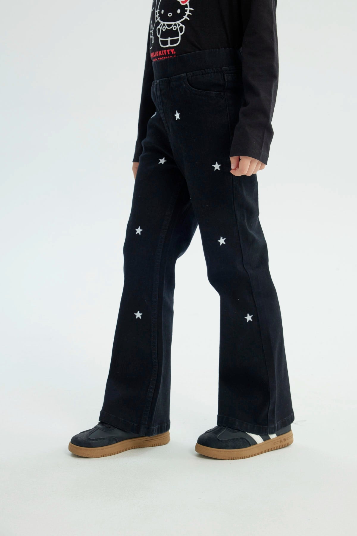 Jeans Niña Flare Negro