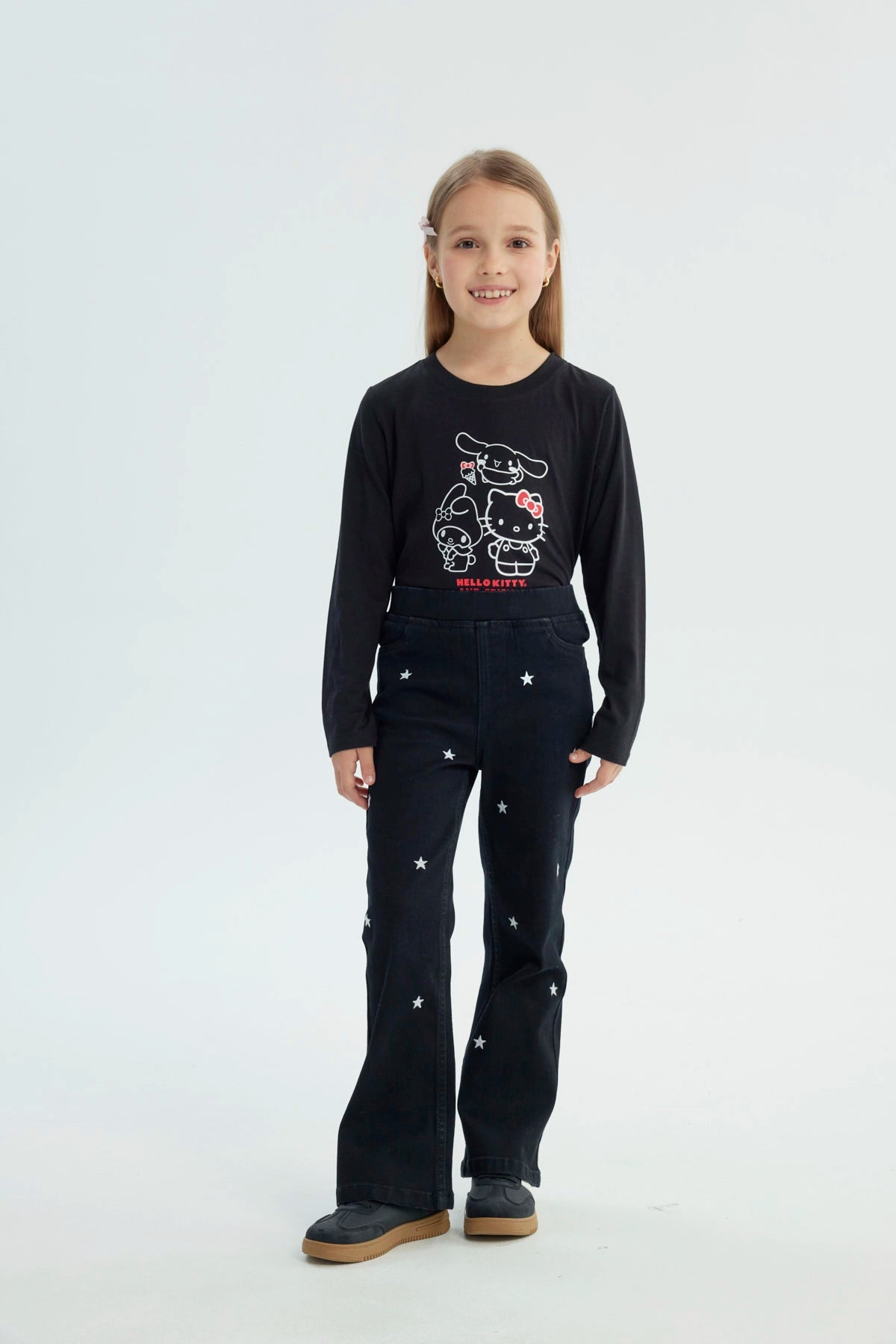 Jeans Niña Flare Negro