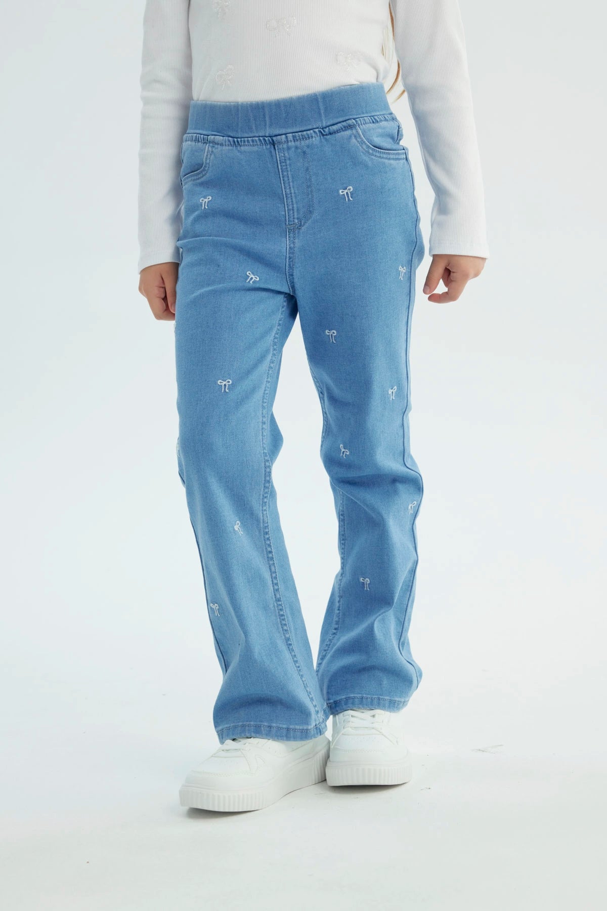 Jeans Niña Flare Azul
