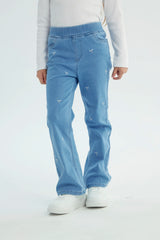 Jeans Flare Niña Azul