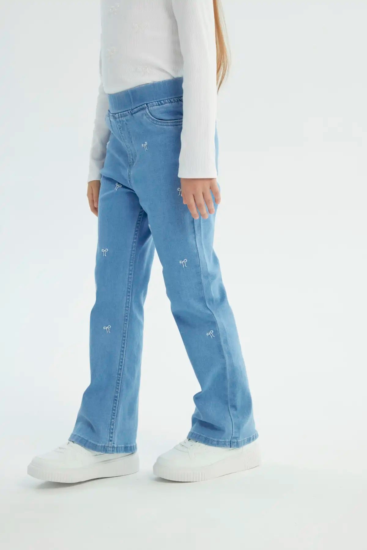 Jeans Niña Flare Azul