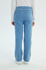 Jeans Niña Flare Azul