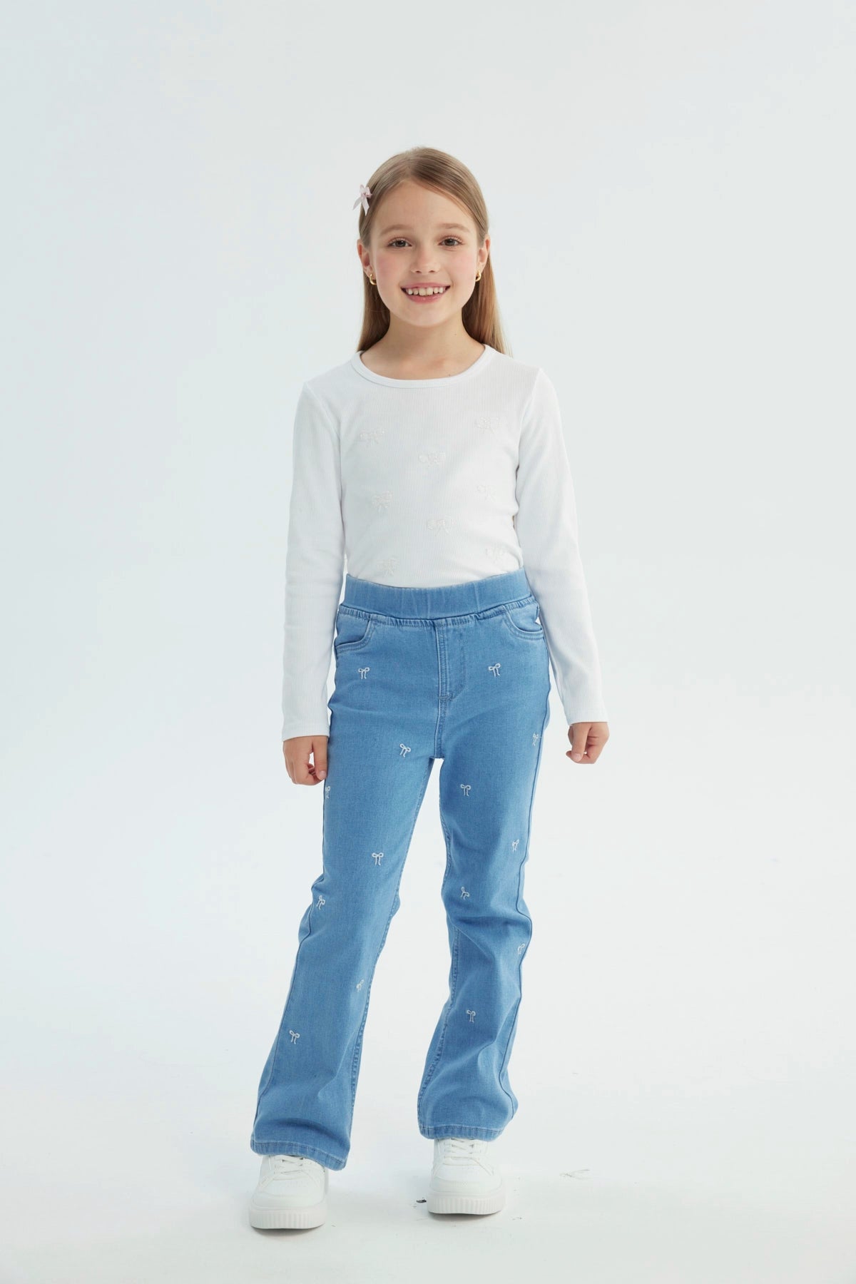 Jeans Niña Flare Azul