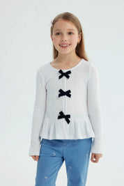 Polera Niña Regular Blanco
