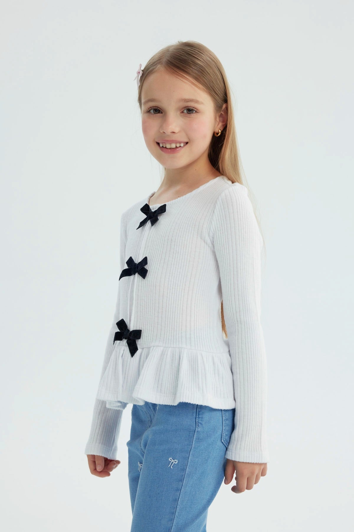 Polera Niña Regular Blanco