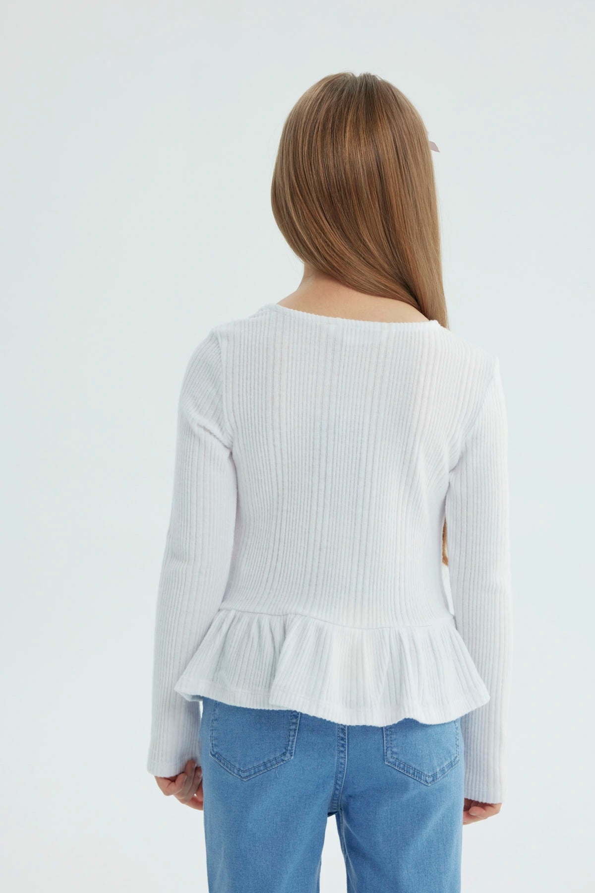 Polera Niña Regular Blanco