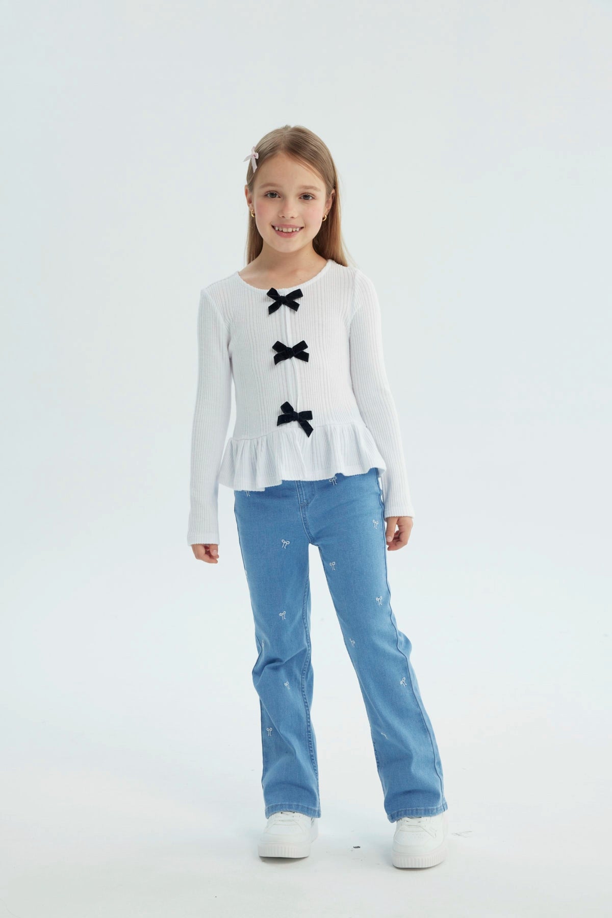 Polera Niña Regular Blanco