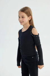 Polera Niña Slim Negro