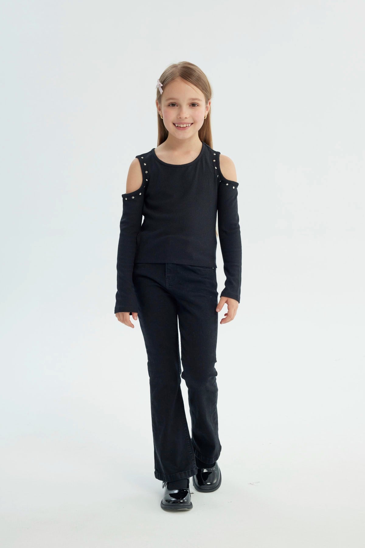 Polera Niña Slim Negro