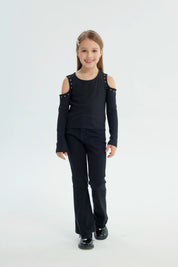 Polera Niña Slim Negro