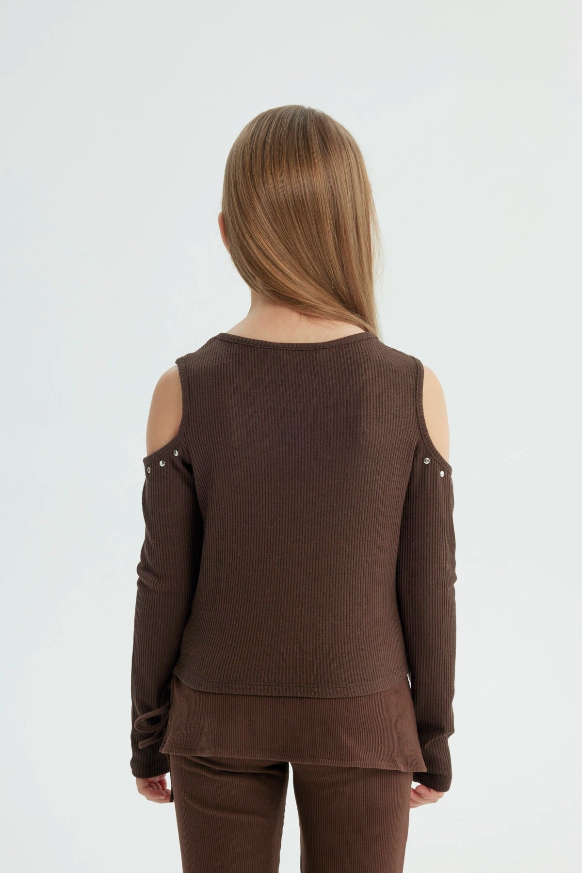 Polera Niña Slim Café