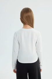 Polera Niña Slim Blanco