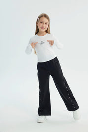 Polera Niña Slim Blanco