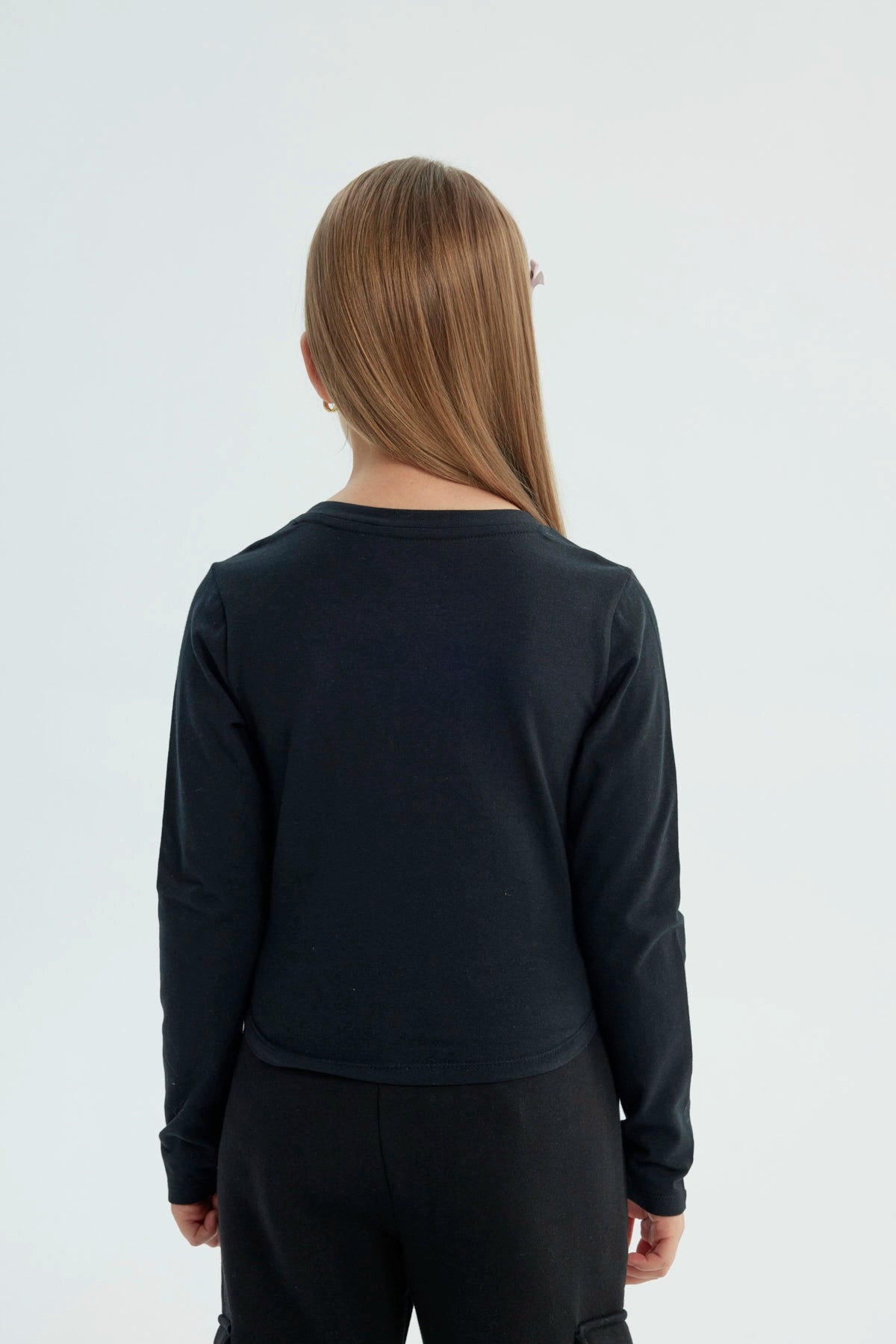 Polera Niña Slim Negro