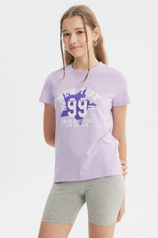 Polera Slim Niña Lila