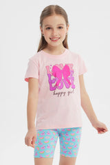 Polera Slim Niña Rosado