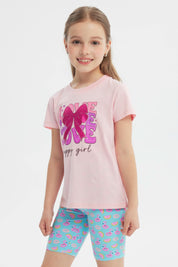 Polera Slim Niña Rosado