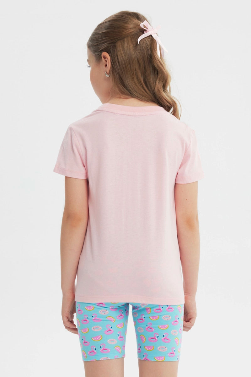 Polera Slim Niña Rosado