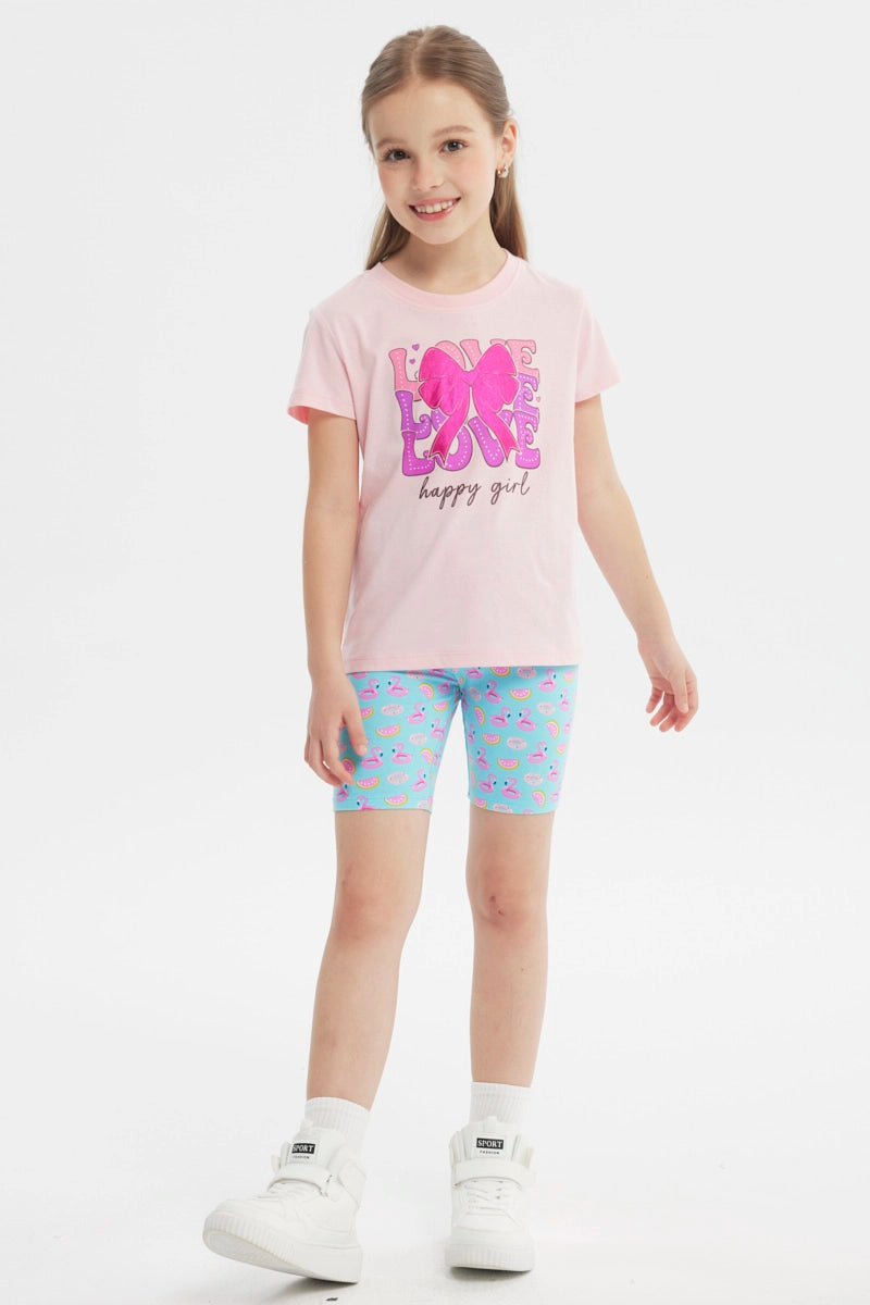 Polera Slim Niña Rosado
