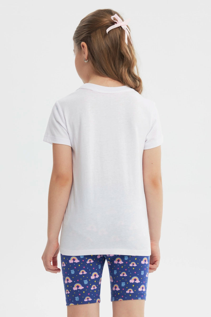 Polera Slim Niña Blanco