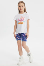 Polera Slim Niña Blanco