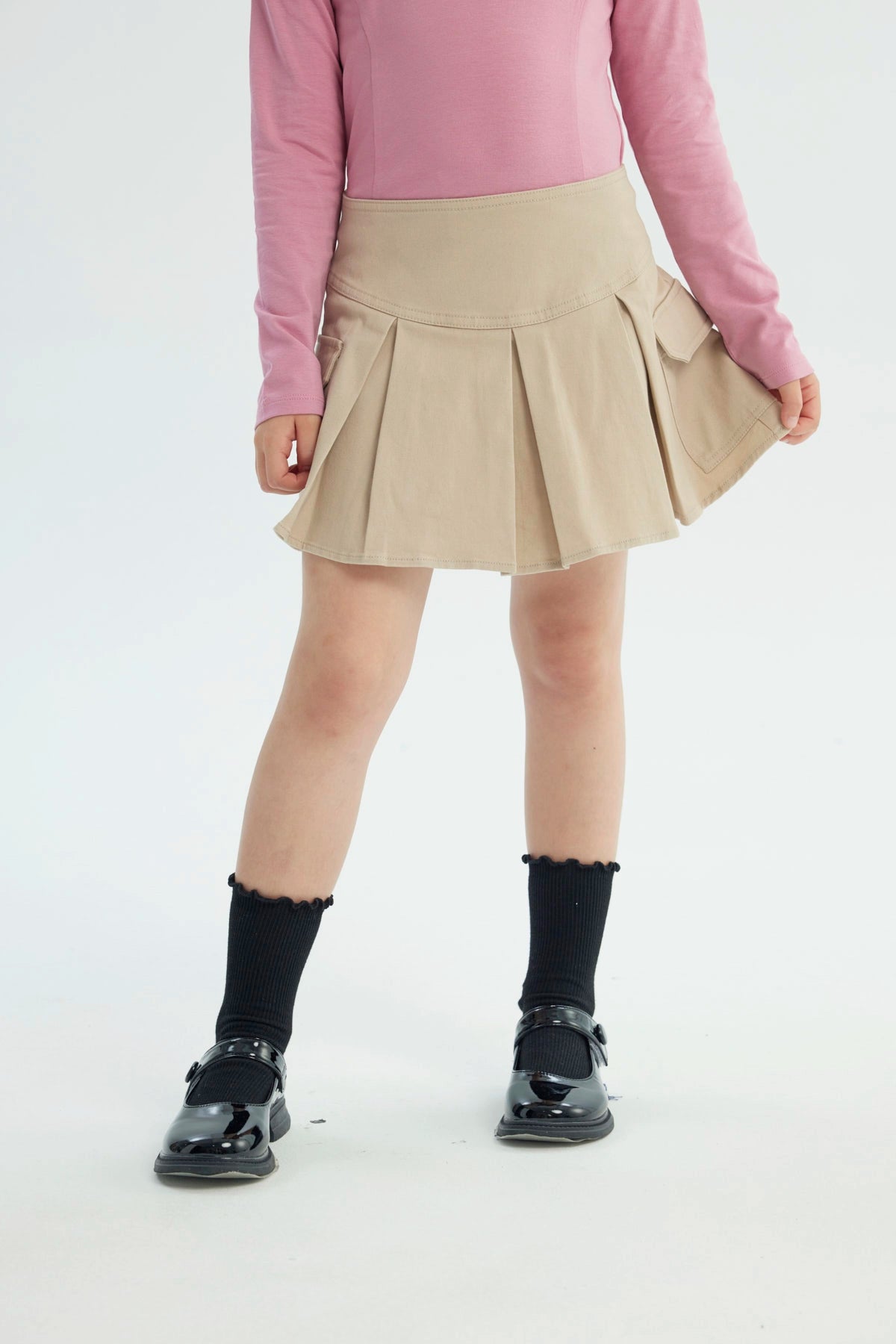 Falda Niña Falda Beige