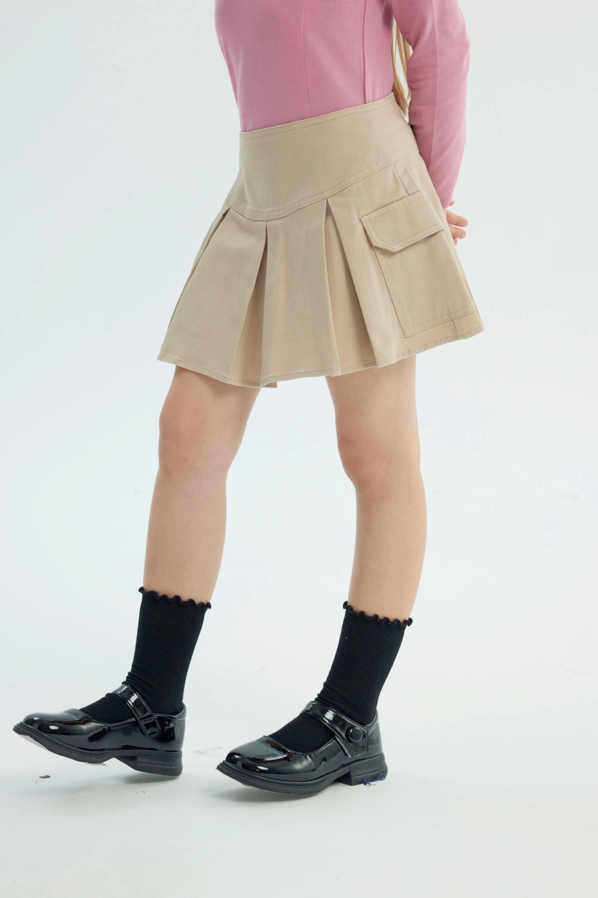 Falda Niña Falda Beige