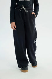Pantalón Buzo Niña Amplio Negro