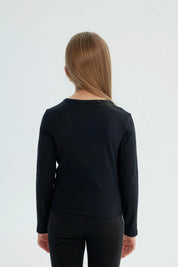 Polera Niña Regular Negro
