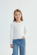 Polera Niña Regular Blanco