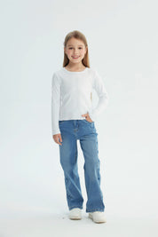 Polera Niña Regular Blanco