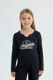 Polera Niña Slim Negro
