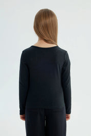 Polera Niña Slim Negro