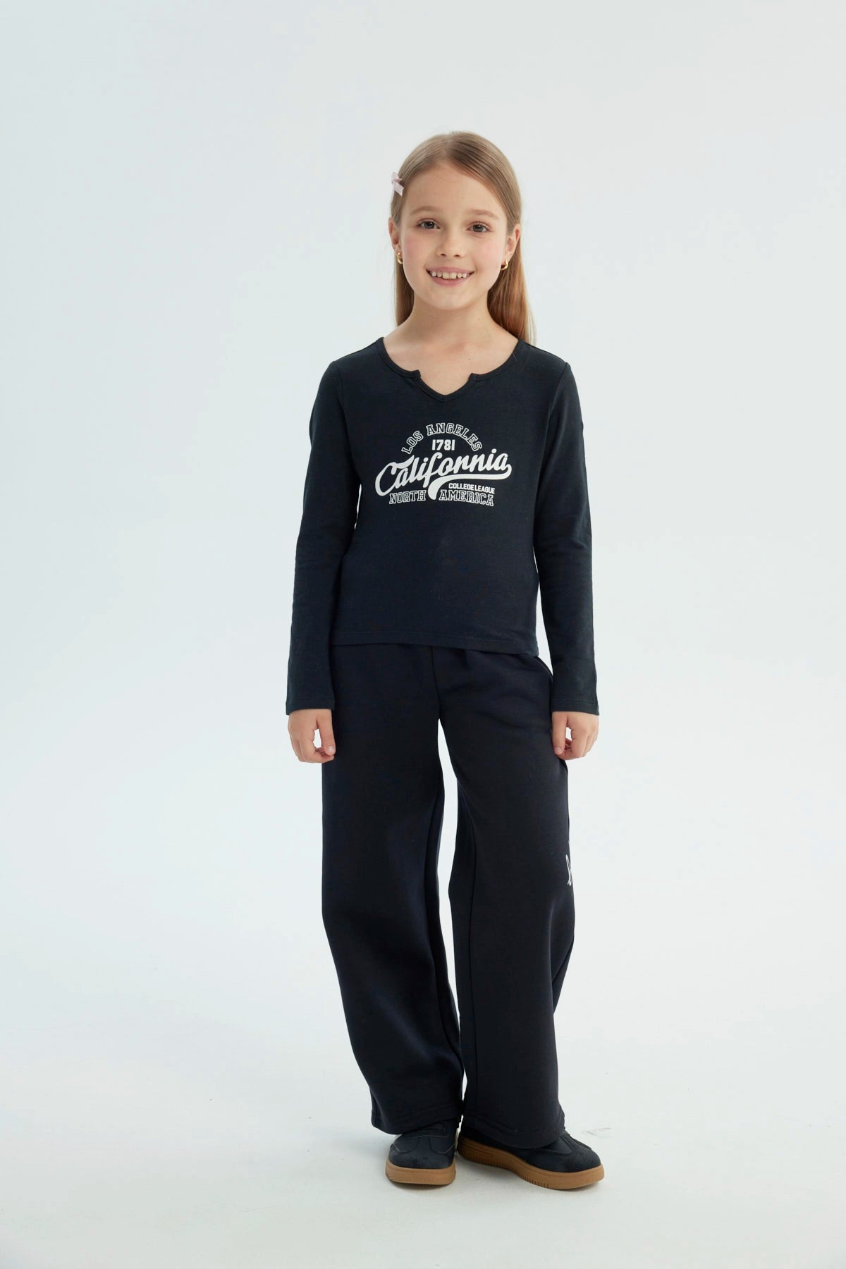 Polera Niña Slim Negro