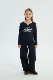 Polera Niña Slim Negro