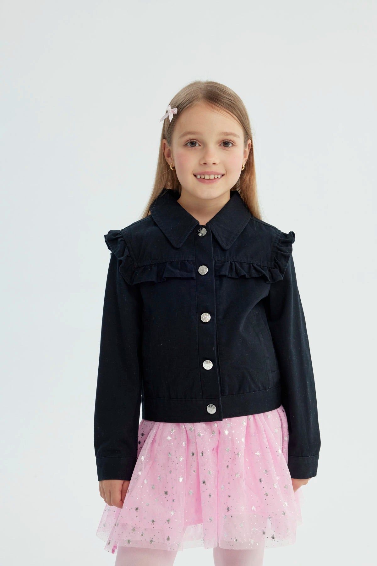 Chaqueta Niña Slim Negro