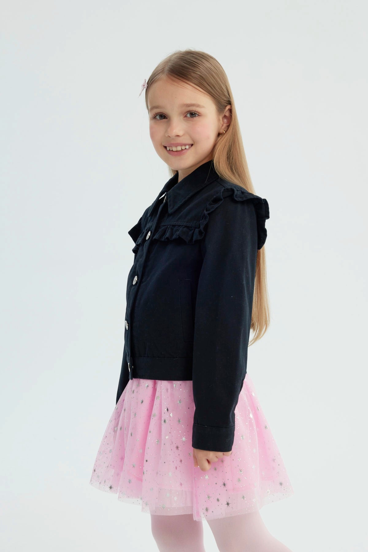 Chaqueta Niña Slim Negro