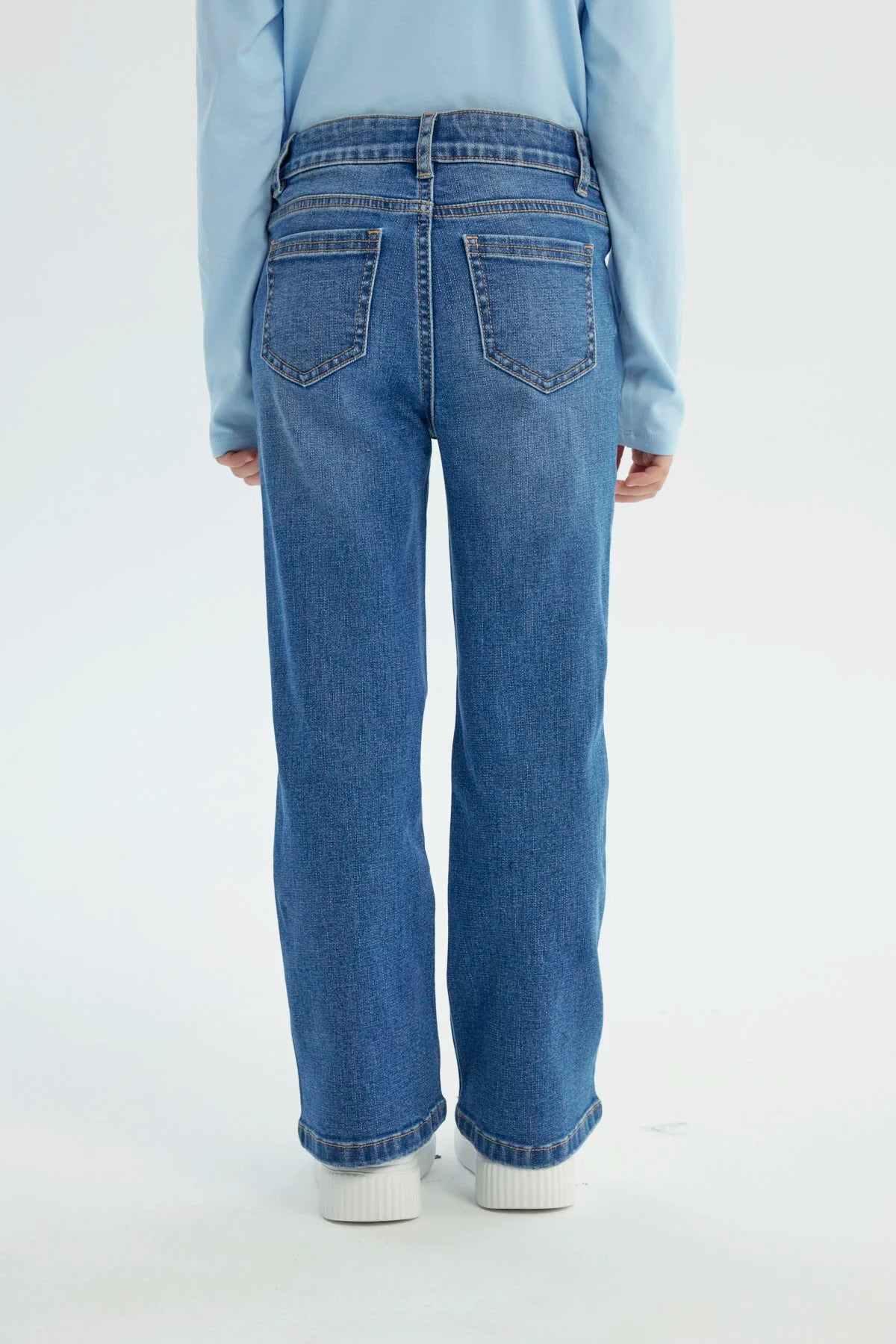 Jeans Niña Flare Azul