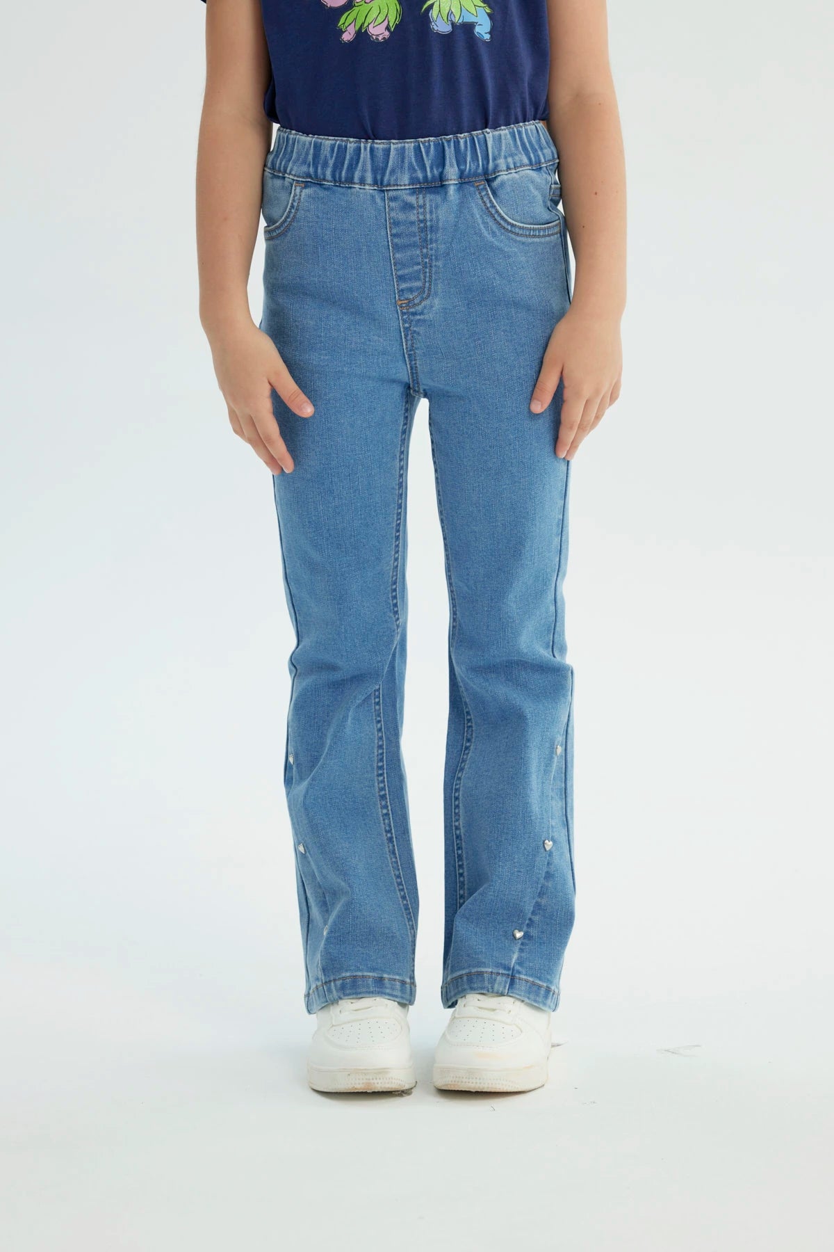 Jeans Niña Flare Azul